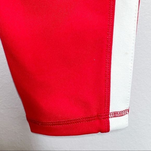 Old Navy Active red leggings white stripes - Picture 5 of 9